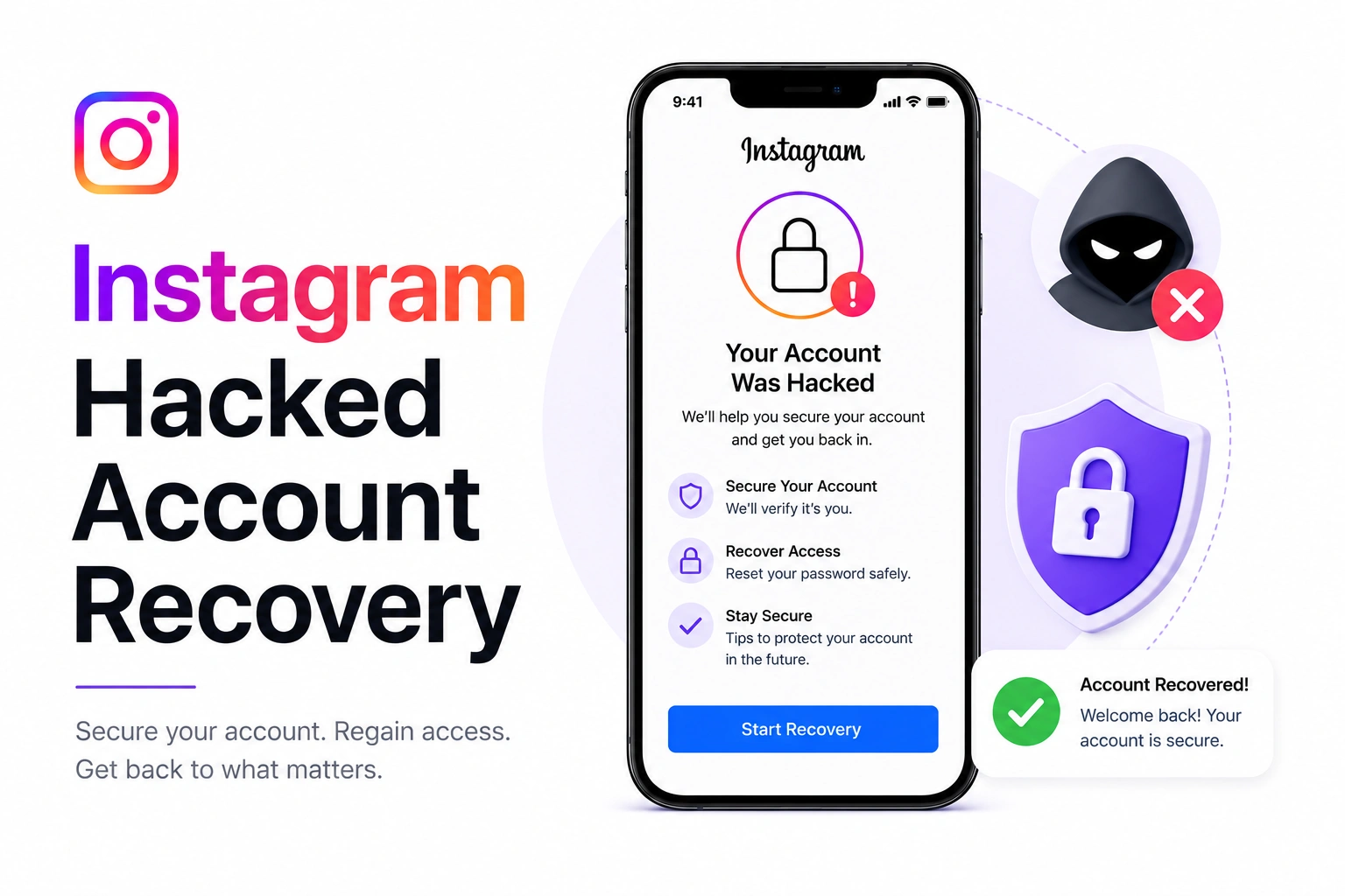 Hacked Instagram Account Recovery